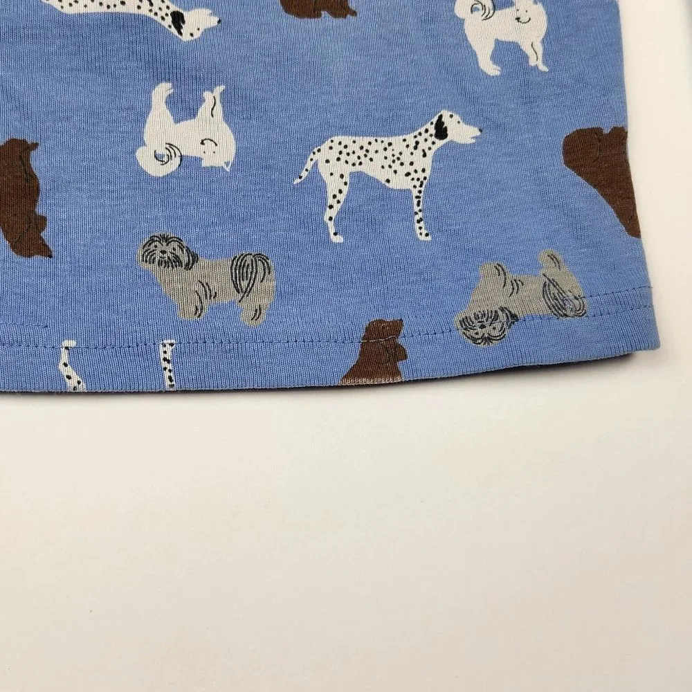 Janie and Jack Blue Dogs Long Sleeve Shirt Pants Pajamas Set sz 4